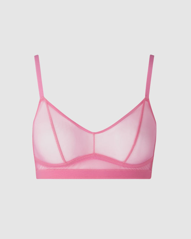 Mesh Balconette Pinkki