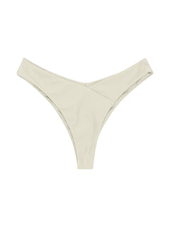 Canggu V-Shape Bikinialaosa Shell White