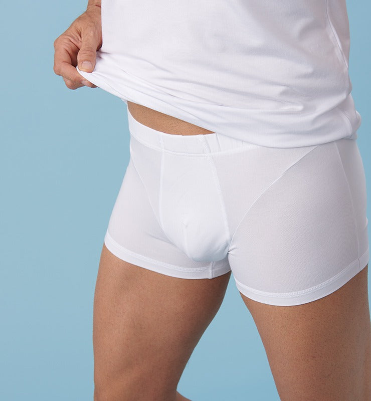 Boxer Shorts Natural Fabric White - 2 Pack