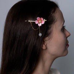Sakura Crystal Hair Pin