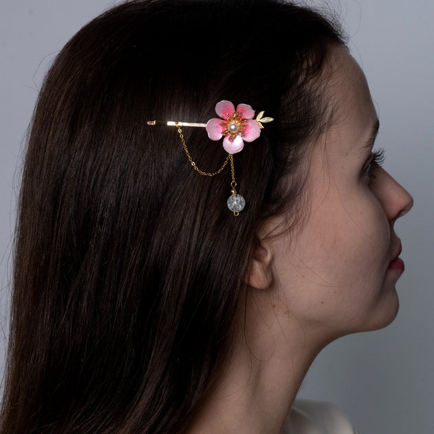 Sakura Crystal Hair Pin