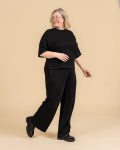 Noki Wide Pants Short Black