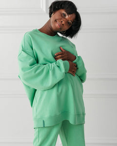 Crew Neck Collegepaita Vihreä