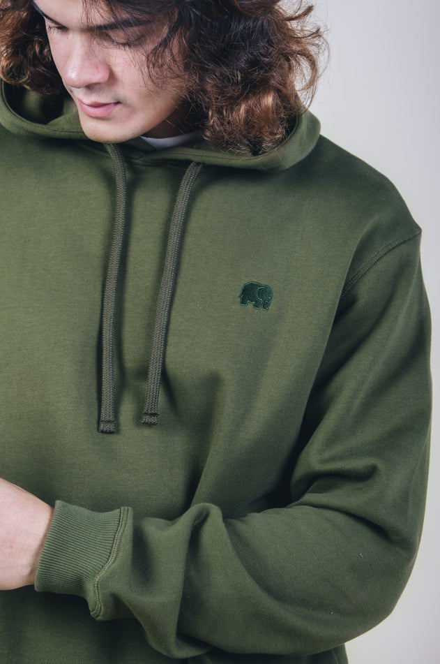 Organic Essential Huppari Tumma oliivinvihreä