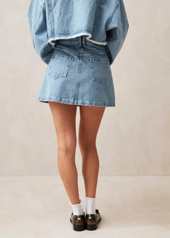 Boston Denim Skirt Blue