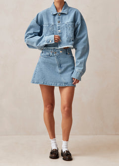 Boston Denim Skirt Blue