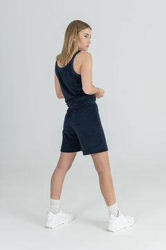 Charlotta Puuvilla Shortsit Navy