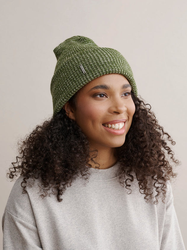 Kinos Beanie Green Melange