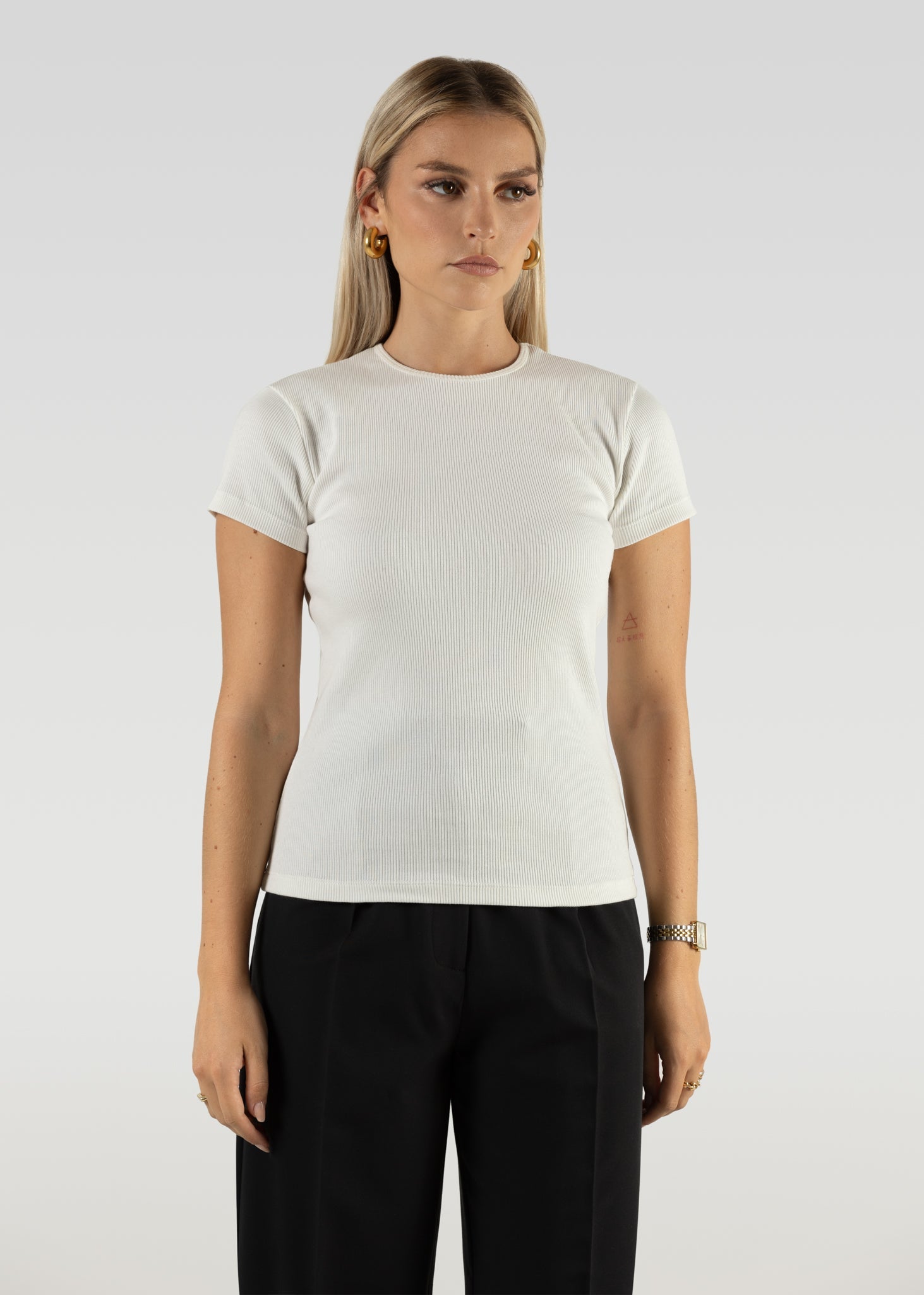 GS T-Shirt Full Length White