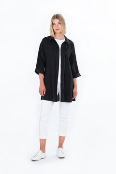 Heinä Linen Shirt Black