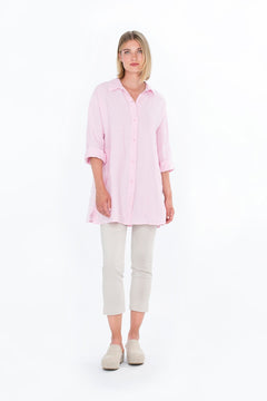 Heinä Linen Shirt Pink