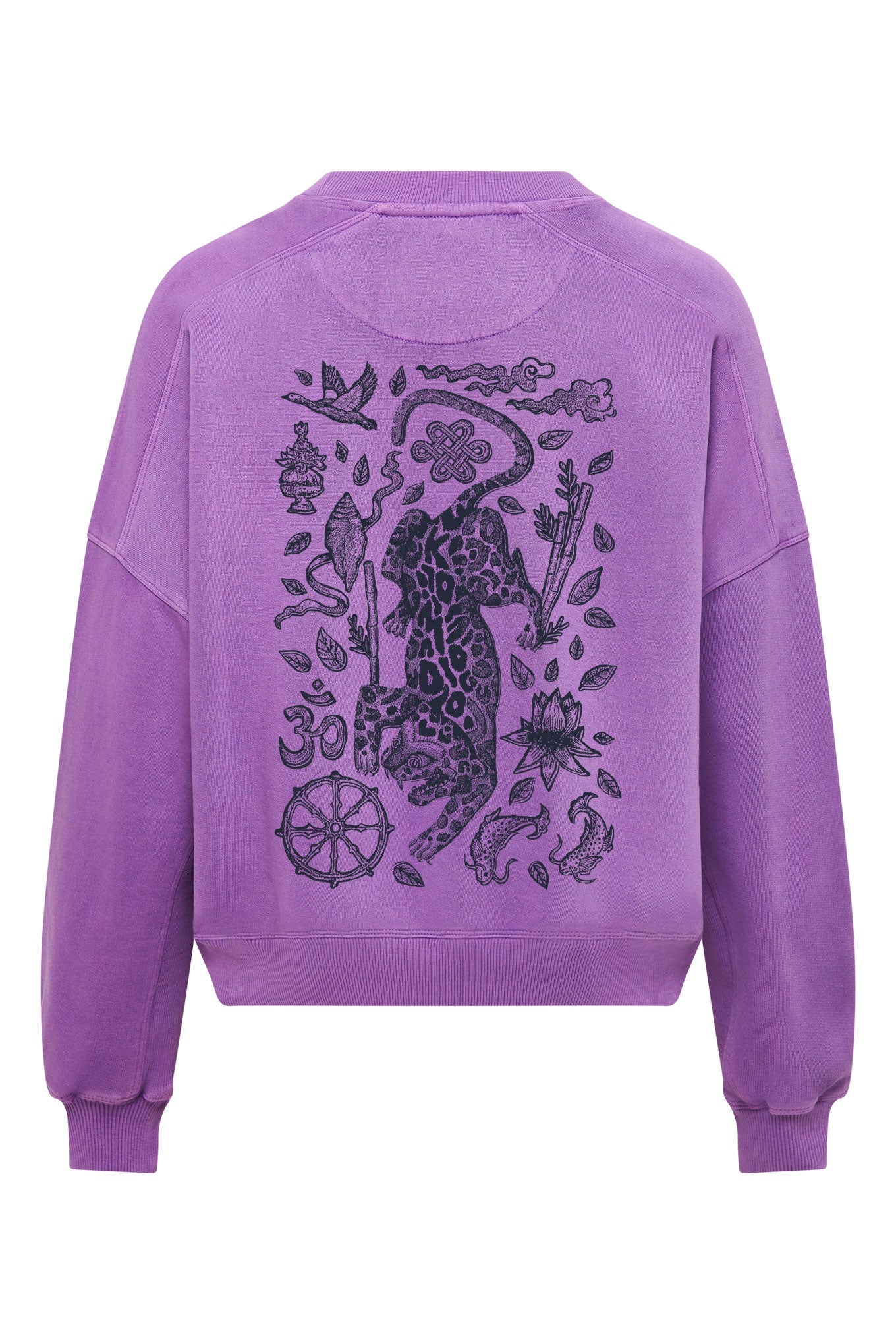 Nepali Leopard Women's Sweat Purple