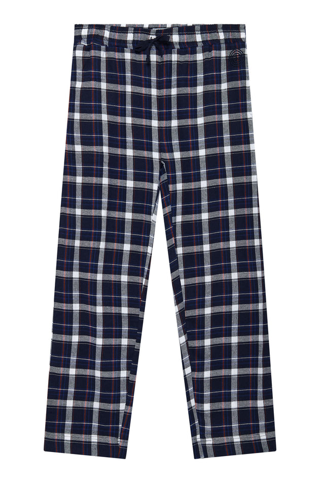 Jim Jam Miesten puuvillaiset pyjama-alushousut tumma tummansininen