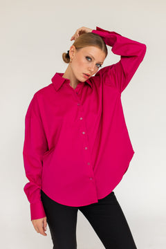 Klassinen Oversize Paita Fuksia