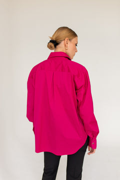 Klassinen Oversize Paita Fuksia