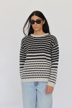 Clelia Merino Wool Crewneck With Waves