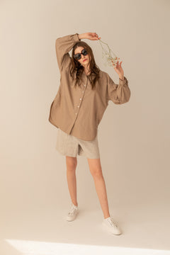 Linen Shirt Taupe