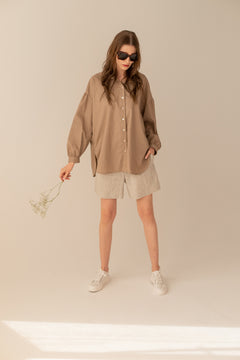 Linen Shirt Taupe