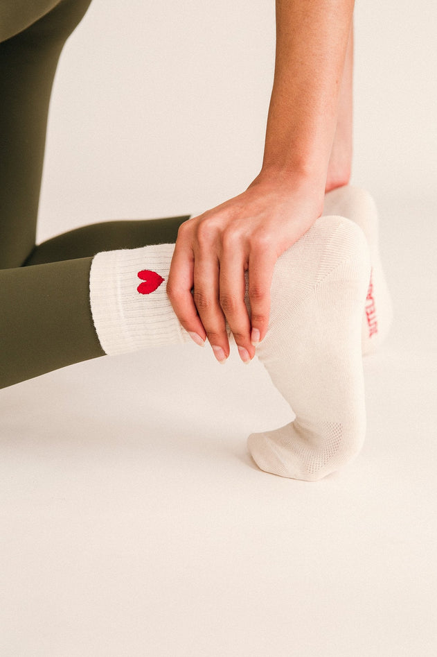 Heart Socks Red