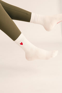 Heart Socks Red