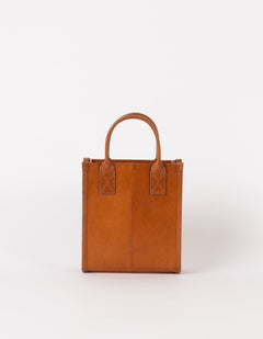Jackie Classic Leather Mini Bag Cognac Brown