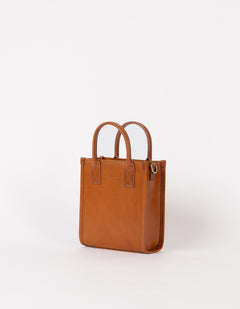 Jackie Classic Leather Mini Bag Cognac Brown