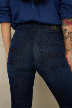 Christina High Jeans Gorbi Blue Worn