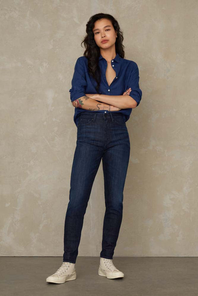 Christina High Jeans Gorbi Blue Worn