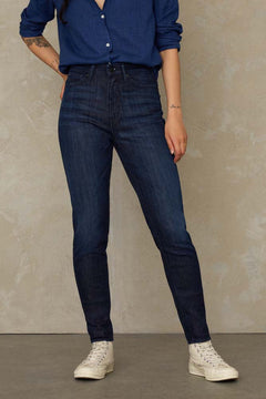 Christina High Jeans Gorbi Blue Worn