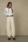 Kings Of Indigo - Leila Cropped Jeans Clean Recycled Ecru, image no.1
