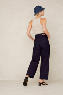 Leila Cropped Jeans Rinse