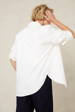 Charlene Linen Shirt Optical White