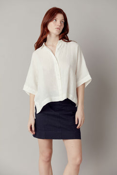 Kimono Organic Linen Shirt Off White