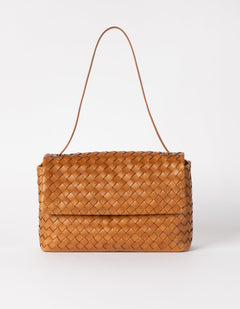 Kenzie Woven Bag Classic Leather Cognac Brown