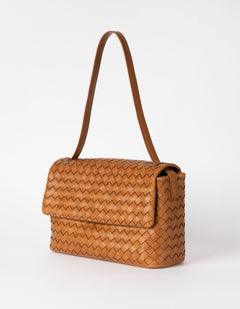 Kenzie Woven Bag Classic Leather Cognac Brown