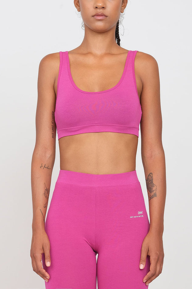 Sporty Set Leggingsit ja Urheiluliivit Fuksia