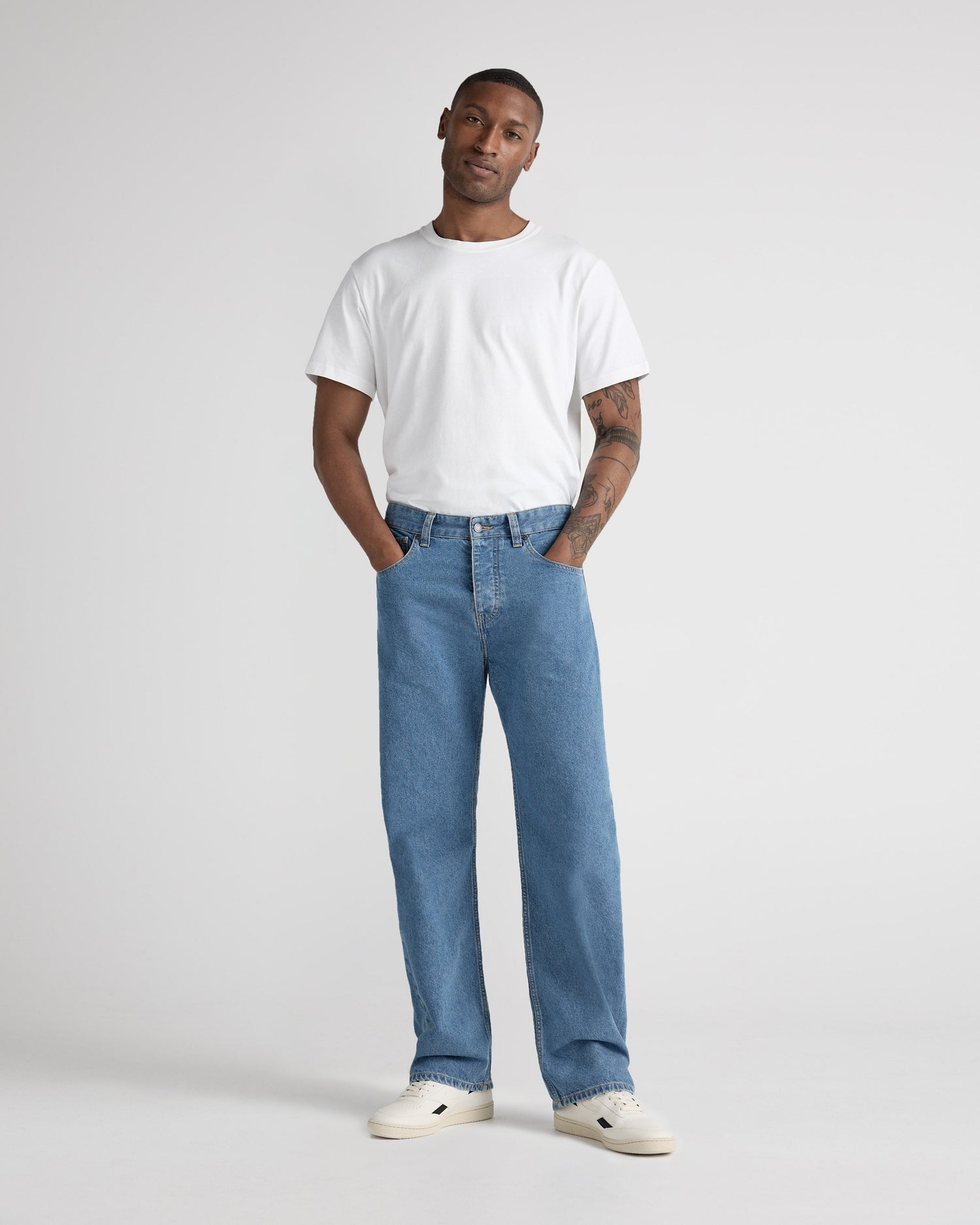 Alex Mid Loose Jeans Light Stone
