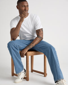 Alex Mid Loose Jeans Light Stone