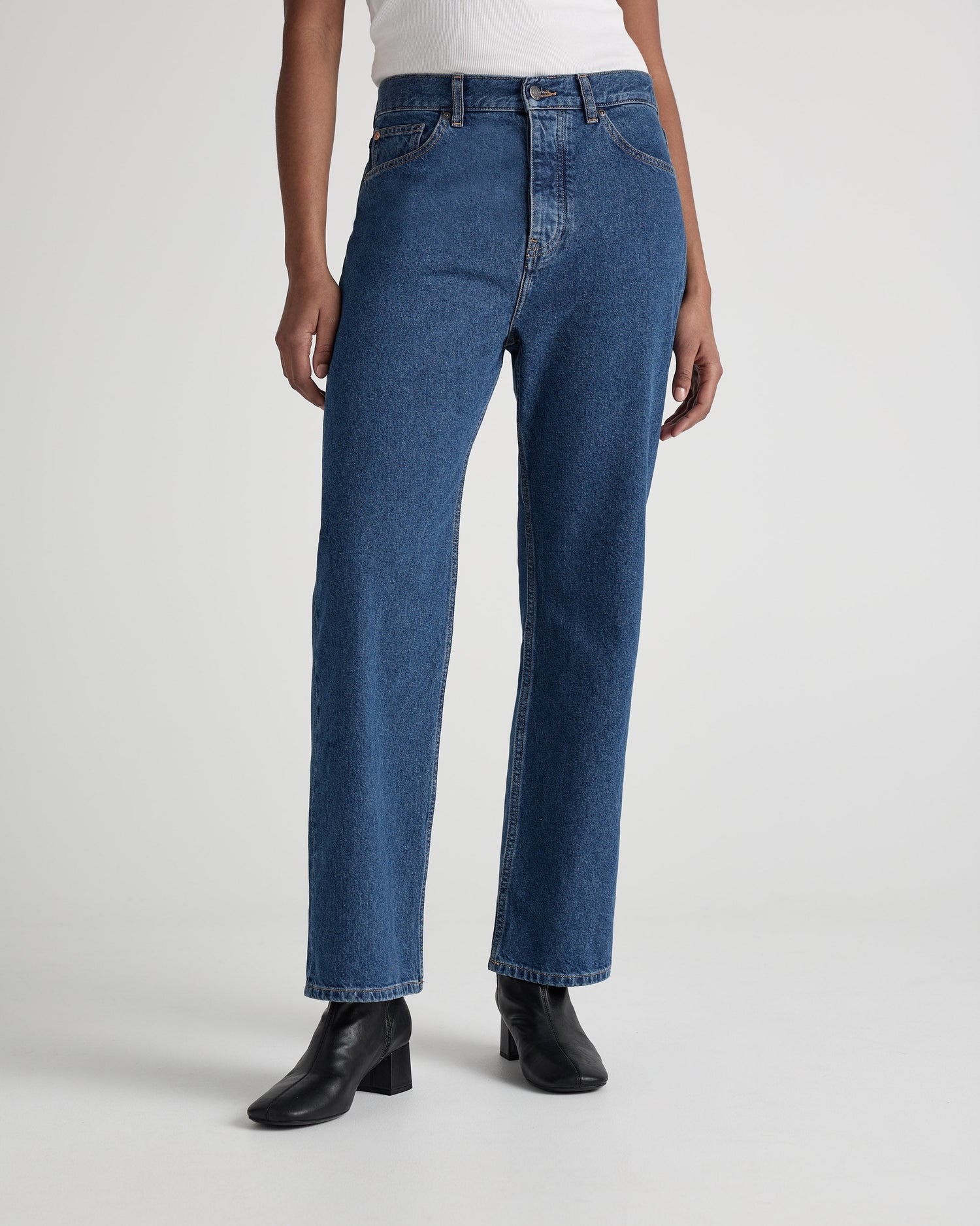 Emma Low Loose Jeans Medium Stone