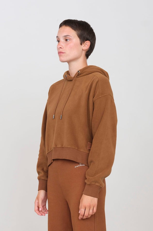 Women's Hooded Fleece Peanut