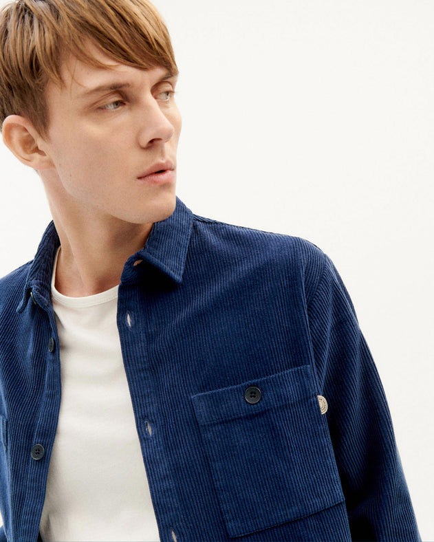 Bes Corduroy Overshirt Blue