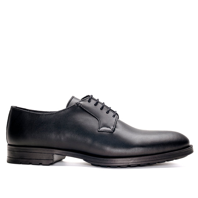 Mikel Vegan Plain Blucher Musta