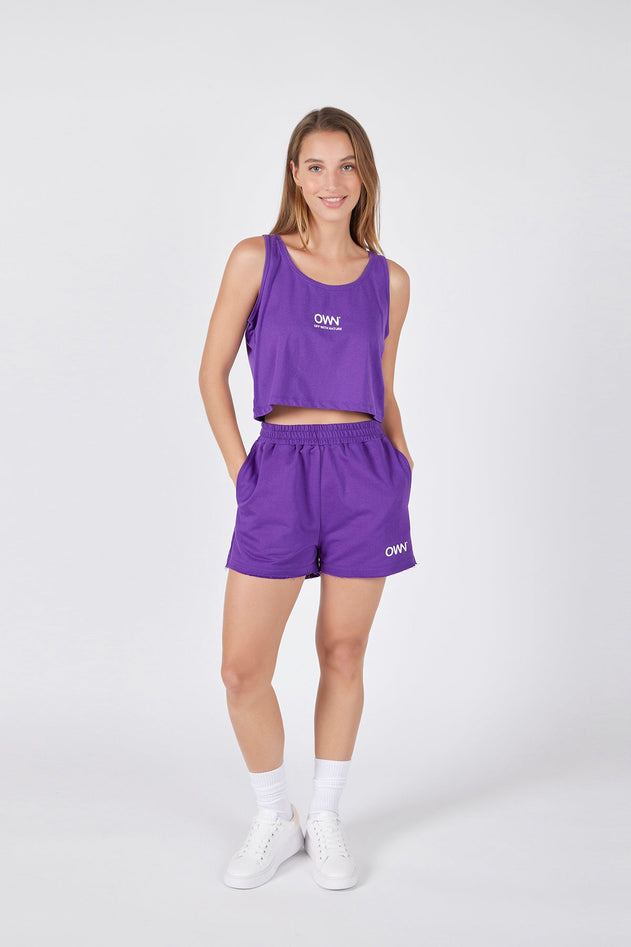 Women's Plush Shorts Violet