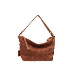 Peppiina Woven Tote Cognac