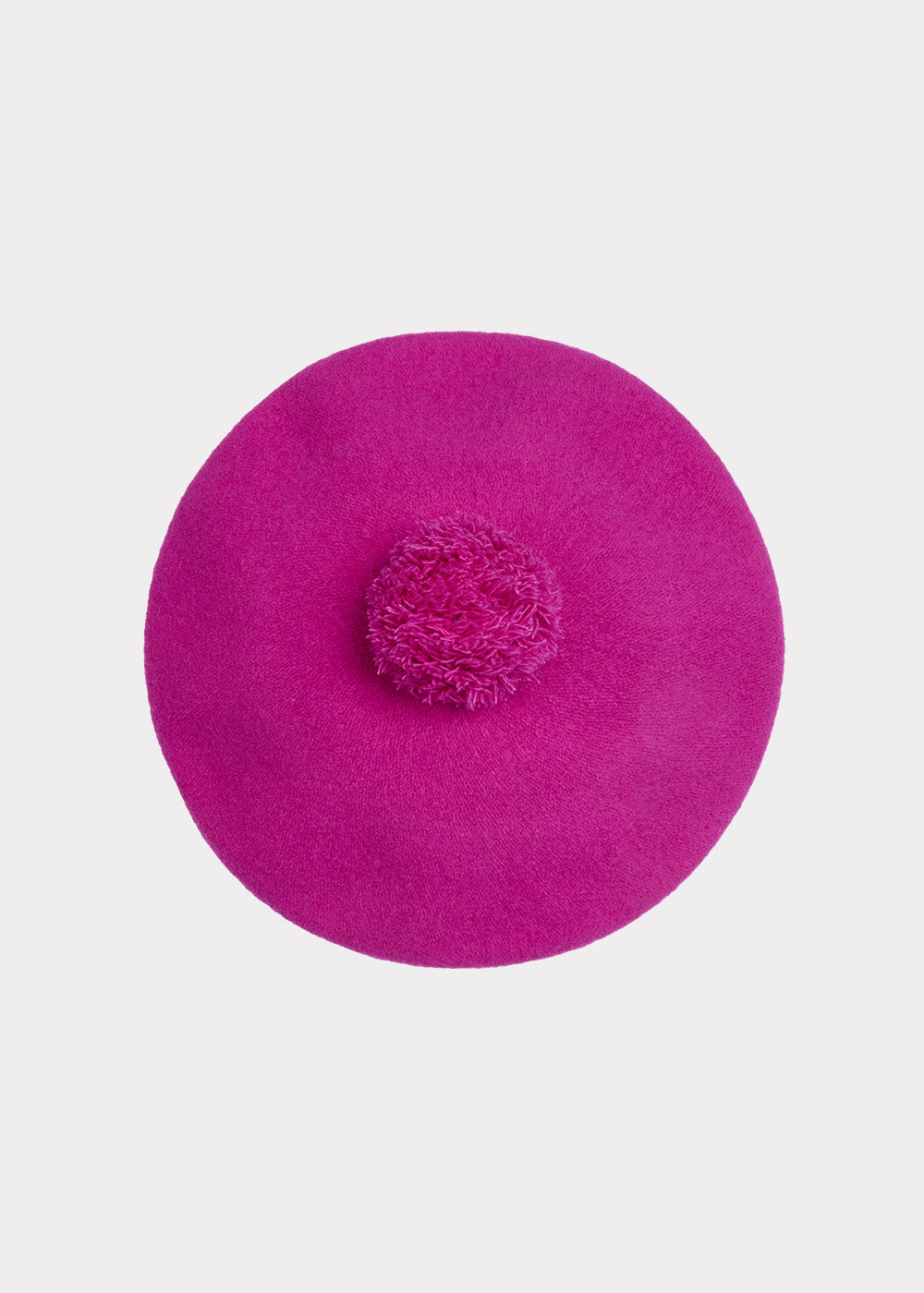 Pom Pom Beret Purple