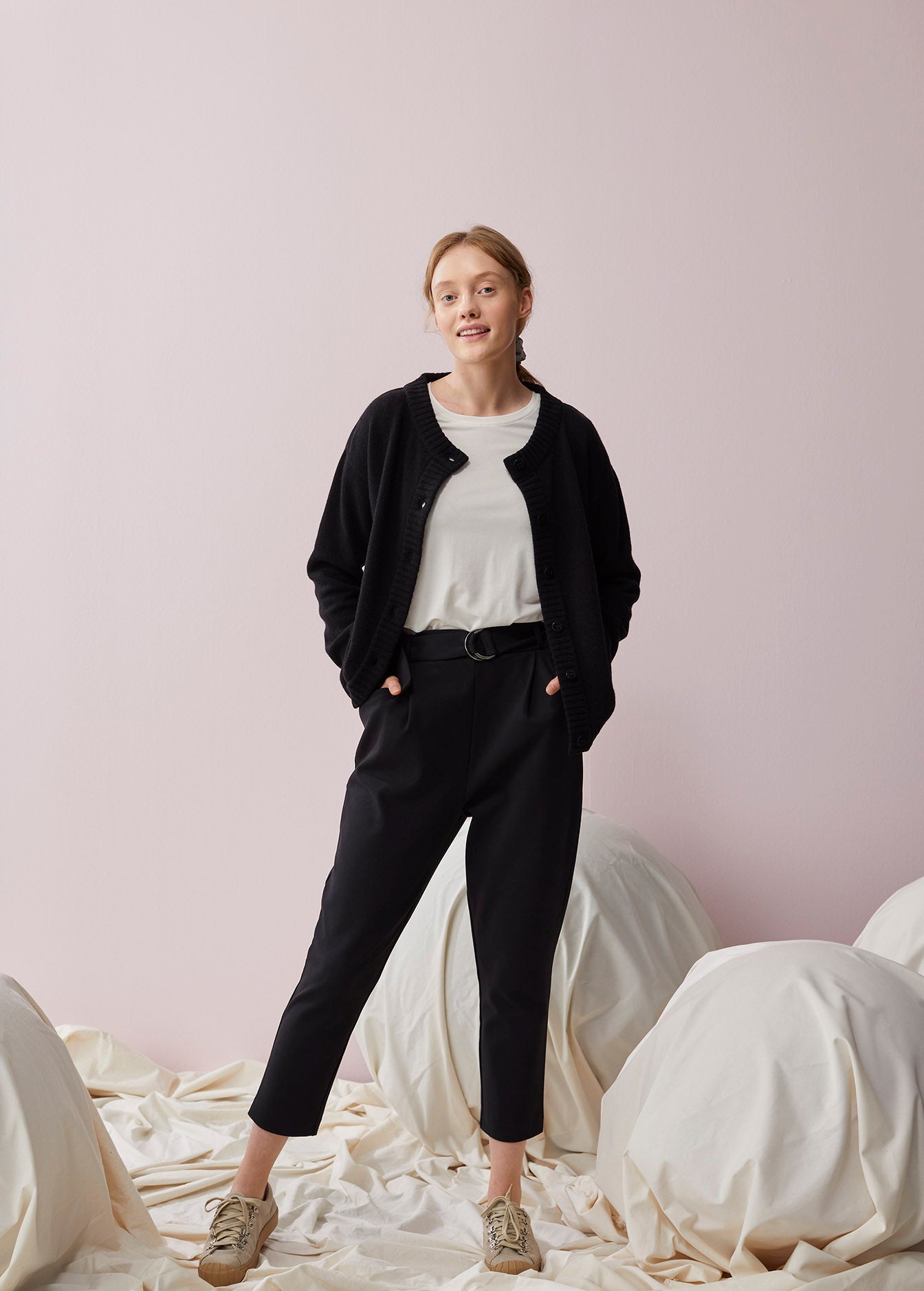 Soft Wool Cardigan Black