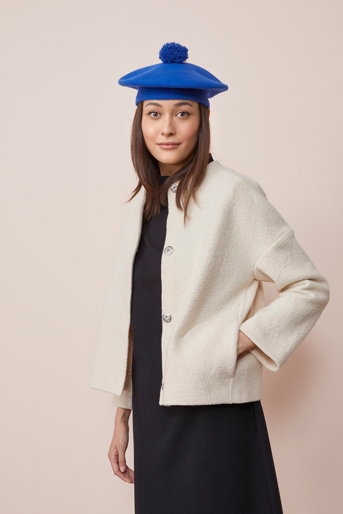 Wool Blazer White Sand