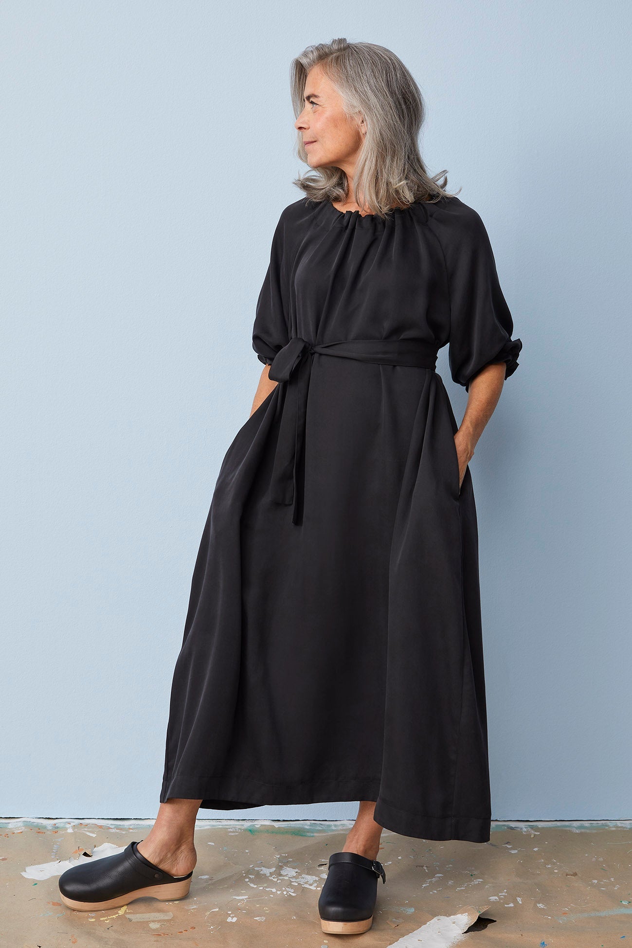 Pouch Maxi Dress Black