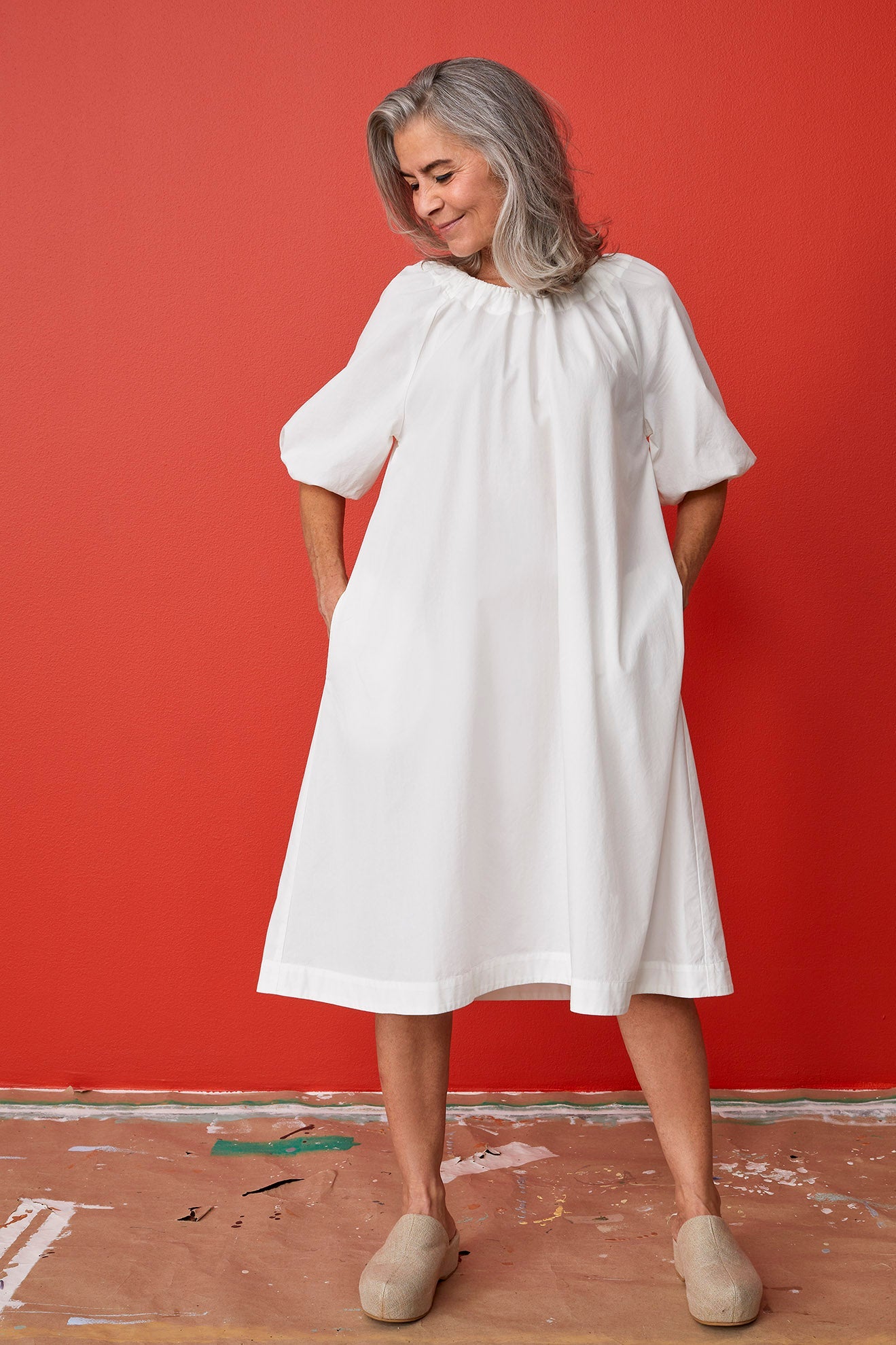 Pouch Dress Off White