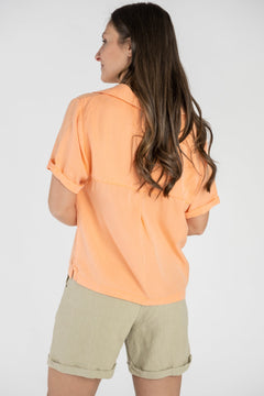 Viscose Shirt Blouse Apricot